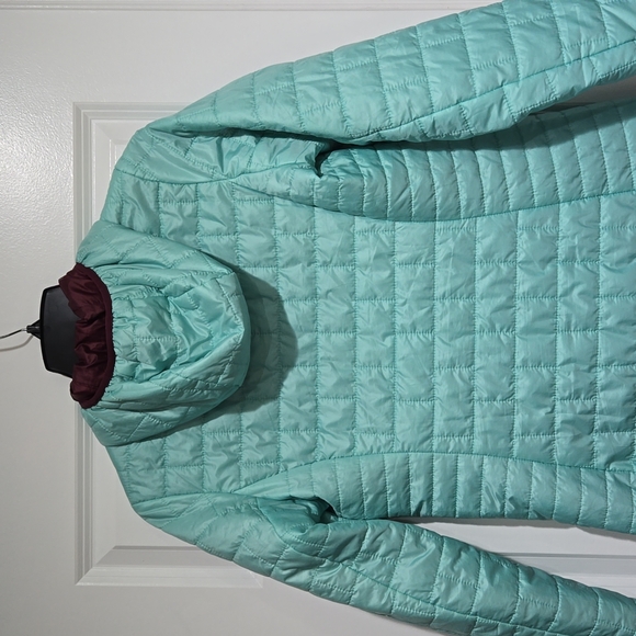 PATAGONIA WOMEN'S NANO PUFF BIVY QUILTED  PULLOVER JACKET  KANGAROO POCKET XS - Picture 13 of 16